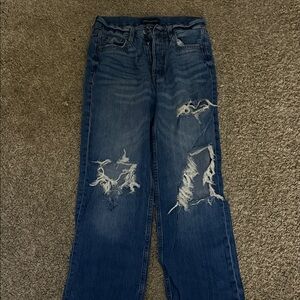 Aeropostale Blue Distressed Boyfriend Jeans